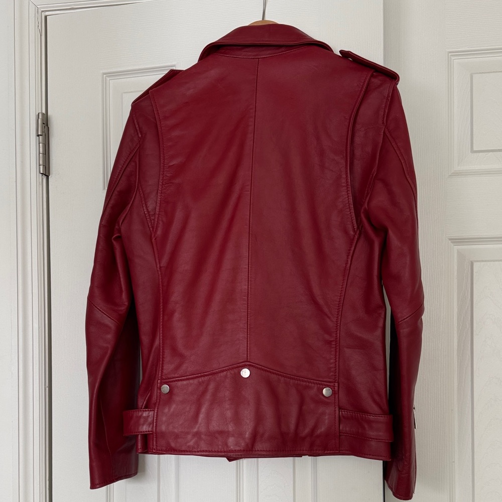 Zara Men's Moto Faux Leather Jacket -S - Picture 4 of 10